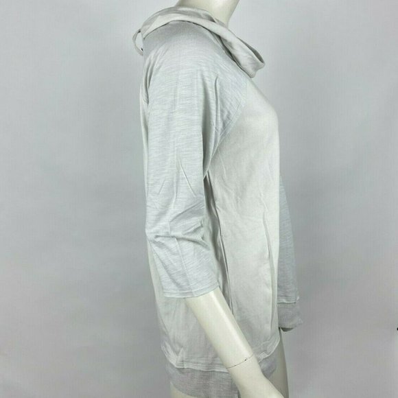 Neon Buddha Selfless Top 3/4 Sleeve Cowl Neck Embellished Tunic Women XS S NWT - Picture 5 of 10